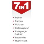 Rasenmäher MS225-53E Scheppach – E-Start | Radantrieb | 7PS | 53cm Schnittbreite | 65 Liter Fangkorb – Bild 2