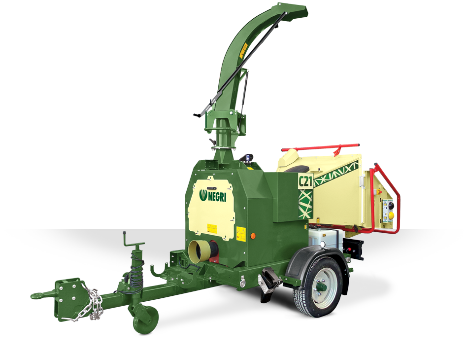 negri-bio-trituratori-C21TTN-1 NEGRI Holzhäcksler C21 / Häcksler mit Straßenfahrwerk für Traktor – Bild 1