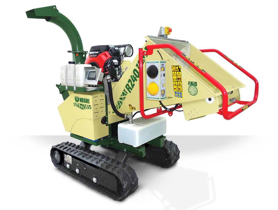 negri-bio-trituratori-R240BHHP21CN-M-1 NEGRI Biohäcksler R240 / Benzin- oder Diesel-Häcksler mit Raupenfahrwerk – Bild 1