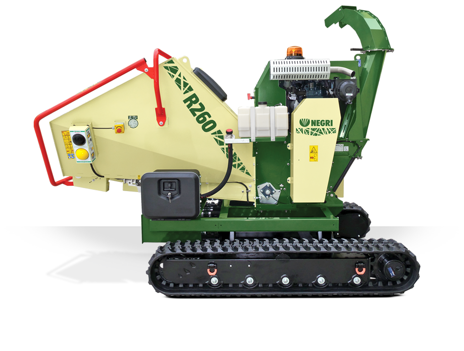 negri-bio-trituratori-R260DK20CN-M-3 NEGRI Biohäcksler R260 / Benzin- oder Diesel-Häcksler mit Raupenfahrwerk – Bild 1