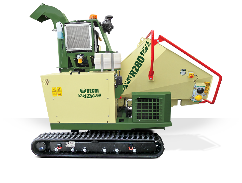 negri-bio-trituratori-R280DK26CN-3 NEGRI Biohäcksler R280 / Benzin- oder Diesel-Häcksler mit Raupenfahrwerk – Bild 1