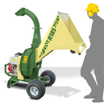 NEGRI Biohäcksler R185 / Benzin-Häcksler mit Transporträder