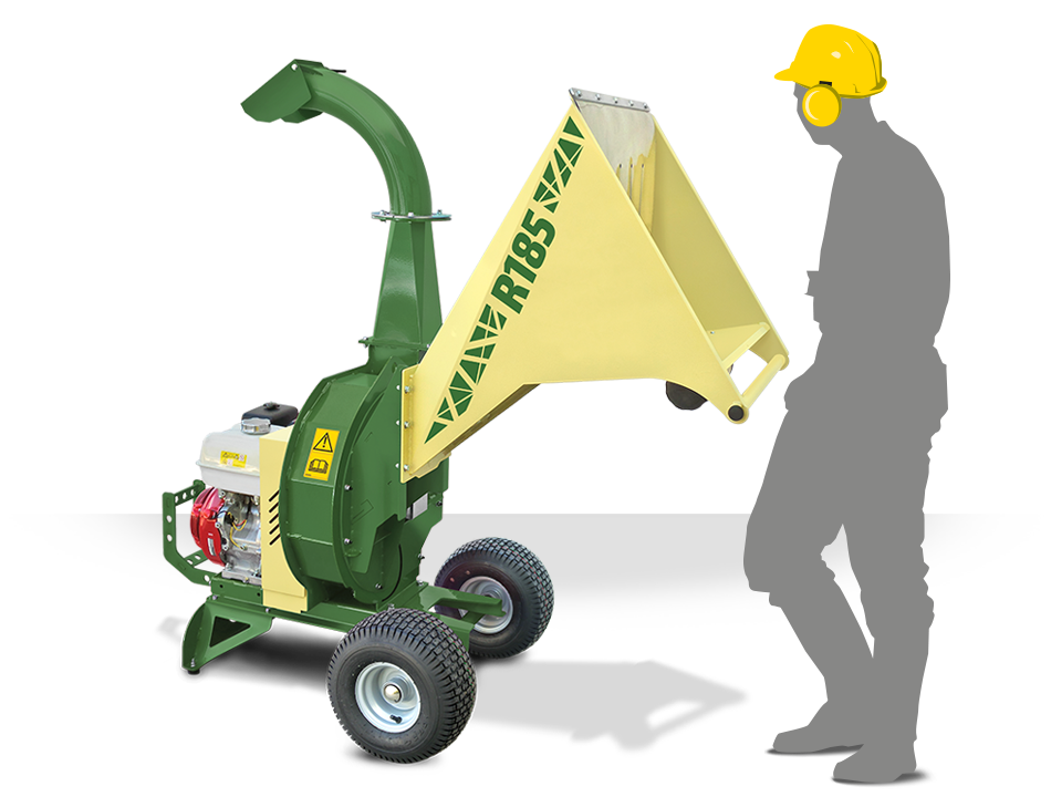 negri-bio-trituratori-modello-R185-1 NEGRI Biohäcksler R185 / Benzin-Häcksler mit Transporträder – Bild 1